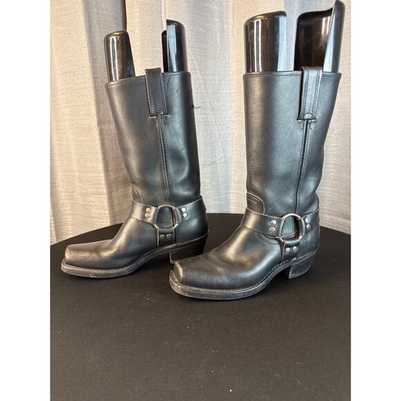 Vintage Frye Harness Motorcycle Boots Sz 7.5M